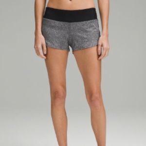 Gray Lululemon Speed Up Shorts, 2.5”, size 6